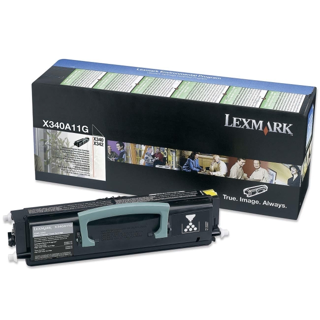 Lexmark Black Return Program Toner Cartridge X340A11G