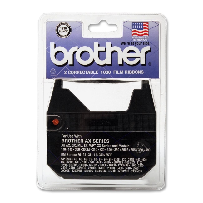 Brother Black Typewriter Correction Ribbon 1230