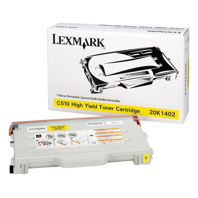Lexmark Yellow Toner Cartridge 20K1402