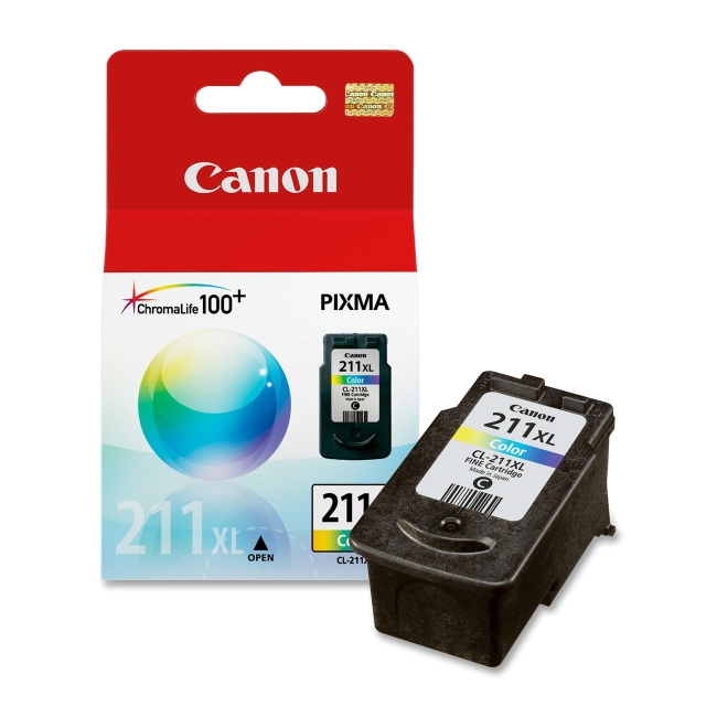 Canon ChromaLife100 Plus High Capacity Color Ink Cartridge 2975B001 CL-211XL