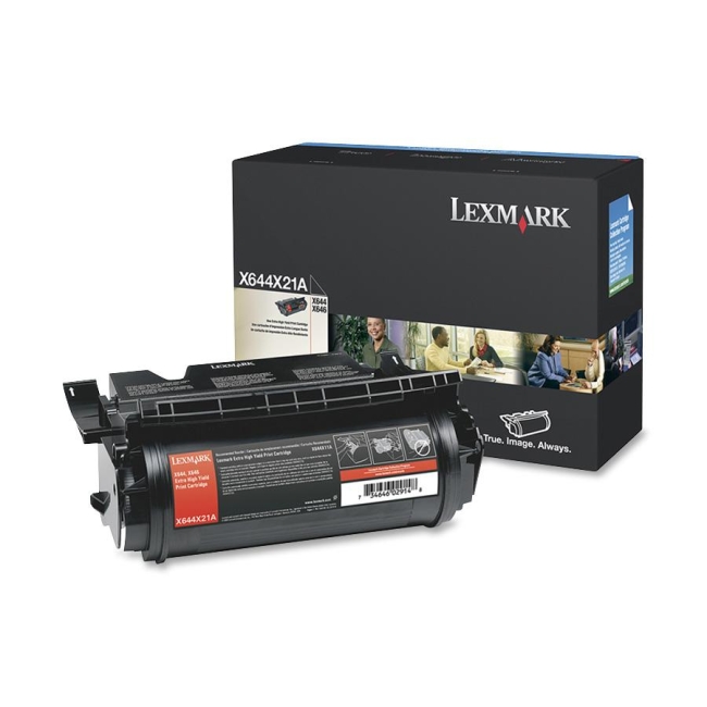 Lexmark Black Extra High Yield Toner Cartridge X644X21A