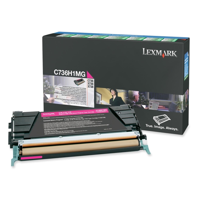 Lexmark Magenta High Yield Return Program Toner Cartridge C736H1MG