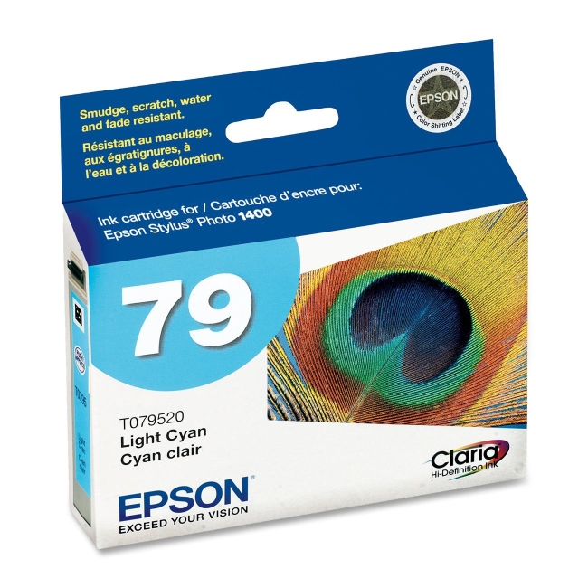 Epson 79 High-Capacity Light Cyan Ink Cartridge T079520