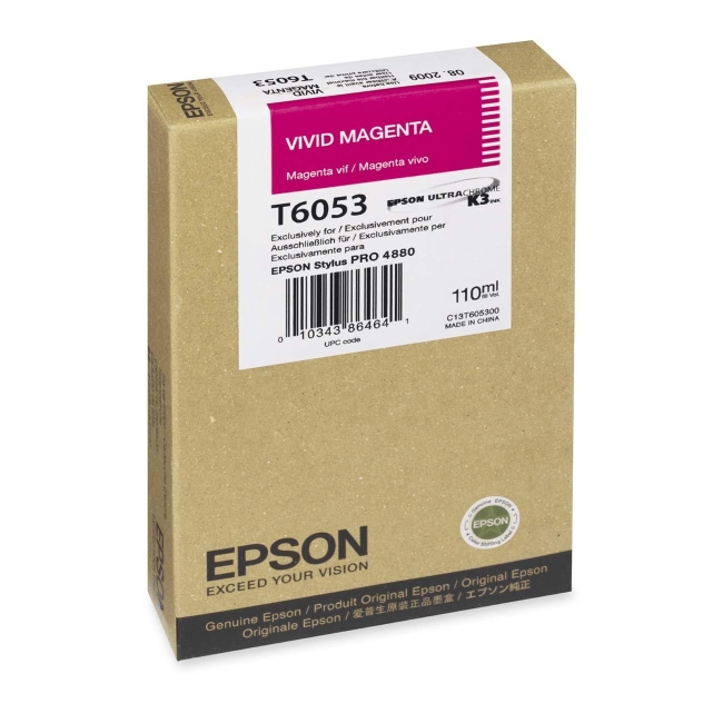 Epson Ultrachrome K3 Magenta Ink Cartridge T605B00