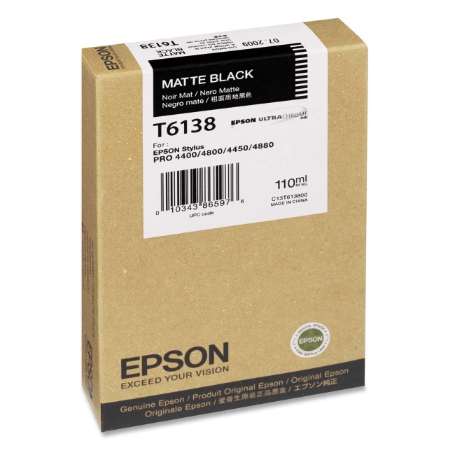Epson Matte Black Ink Cartridge T613800