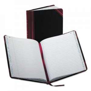 Boorum & Pease Record/Account Book, Record Rule, Black/Red, 150 Pages, 9 5/8 x 7 5/8 BOR38150R 38