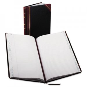 Boorum & Pease Record/Account Book, Black/Red Cover, 150 Pages, 14 1/8 x 8 5/8 BOR9150R 9-150