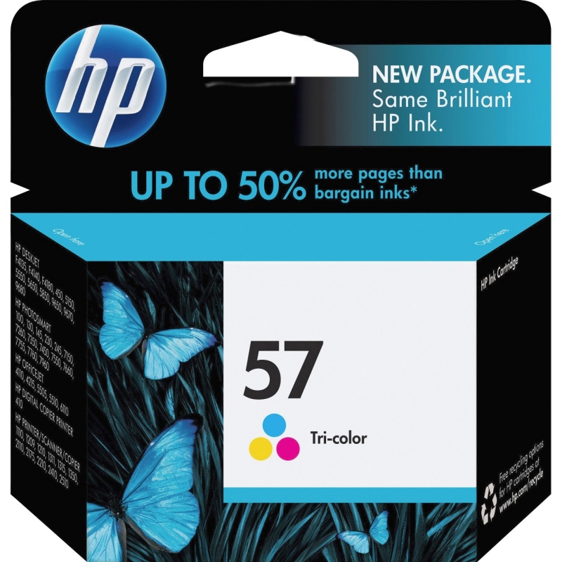 HP Tri-color Original Ink Cartridge C6657AN HEWC6657AN 57