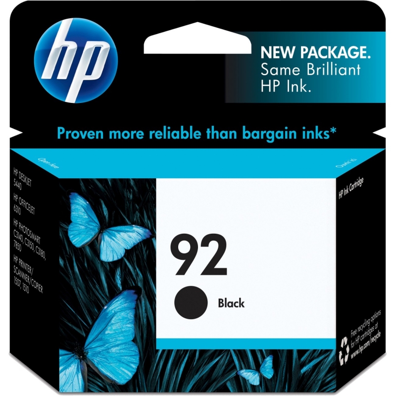HP Black Original Ink Cartridge C9362WN HEWC9362WN 92