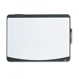 Quartet Tack & Write Board, 23 1/2 x 17 1/2, Black/White Surface, Black Frame QRT06355BK 06355BK