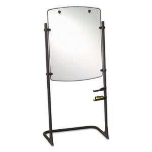 Quartet Total Erase Presentation Dry Erase Easel, 31 x 41, White, Black Steel Frame QRT120TE 120TE