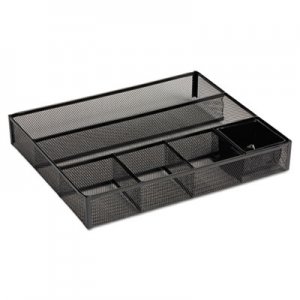 Rolodex Deep Desk Drawer Organizer, Metal Mesh, Black ROL22131 22131