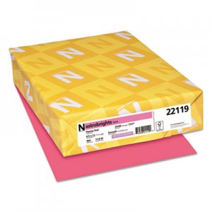Astrobrights Color Paper, 24lb, 8 1/2 x 11, Plasma Pink, 500 Sheets WAU22119 22119
