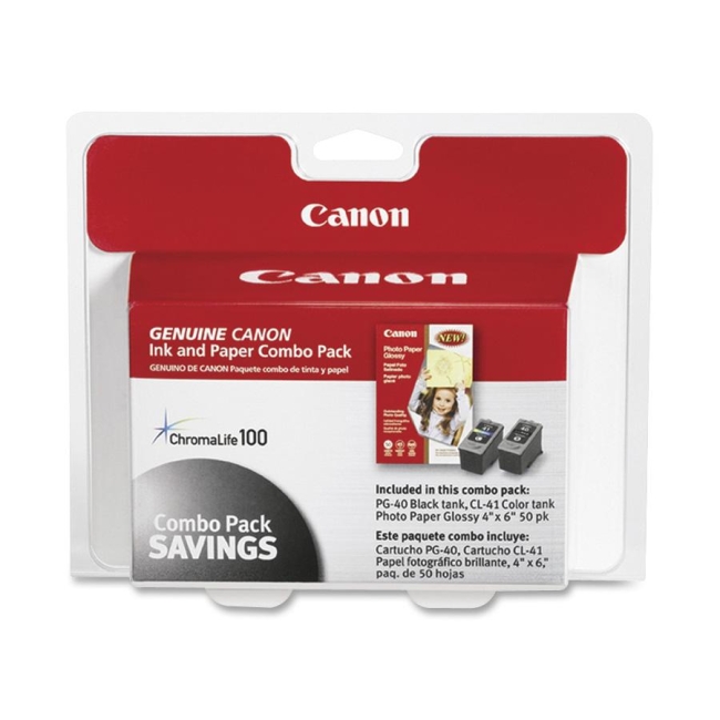 Canon Ink Cartridge Photo Paper Combo Pack 0615B009