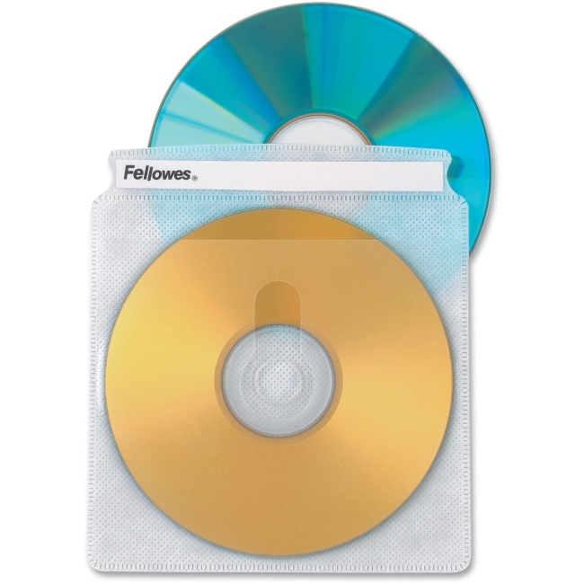 Fellowes Double-Sided CD/DVD Sleeves - 50 pack 90659