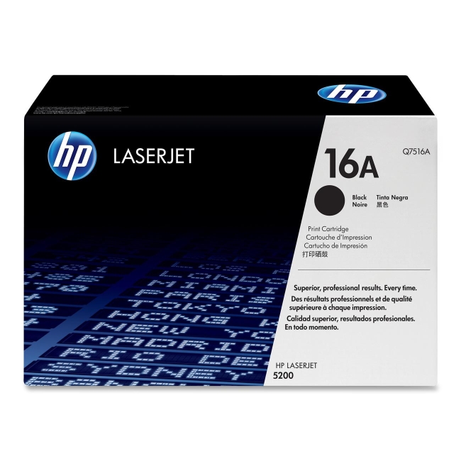 HP (Q75) Black Original LaserJet Toner Cartridge Q7516A 16A