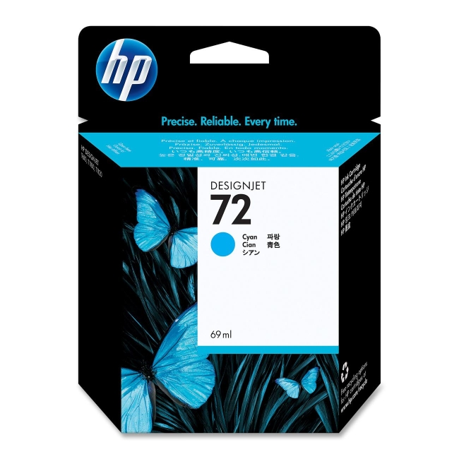 HP Vivera Cyan Ink Cartridge C9398A 72