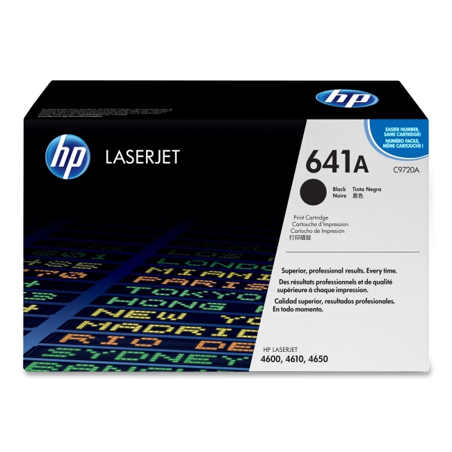 HP Black Original LaserJet Toner Cartridge C9720A 641A