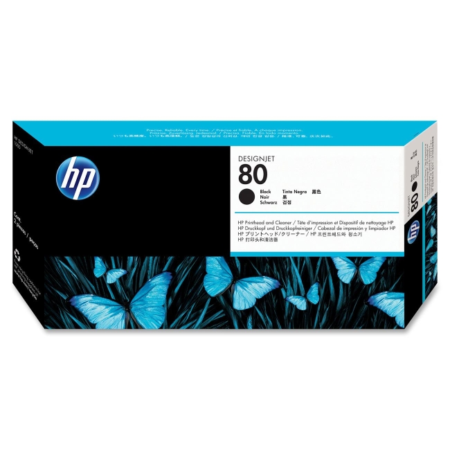 HP Black Printhead/Cleaner C4820A 80