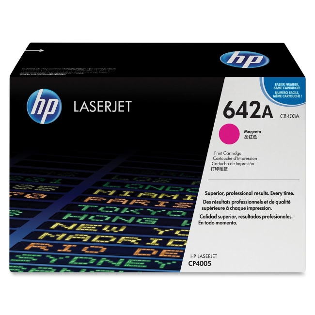 HP Magenta Original LaserJet Toner Cartridge CB403A 642A