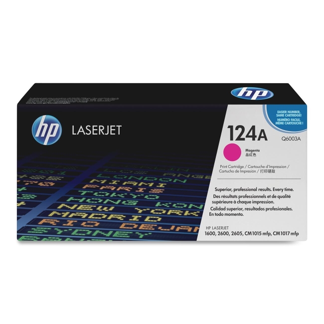 HP Magenta Original LaserJet Toner Cartridge Q6003A 124A