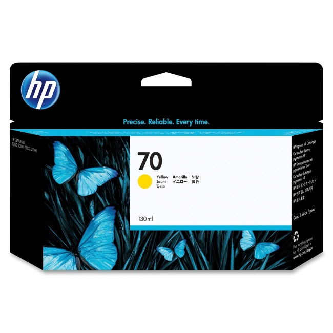 HP Yellow Ink Cartridge C9454A 70