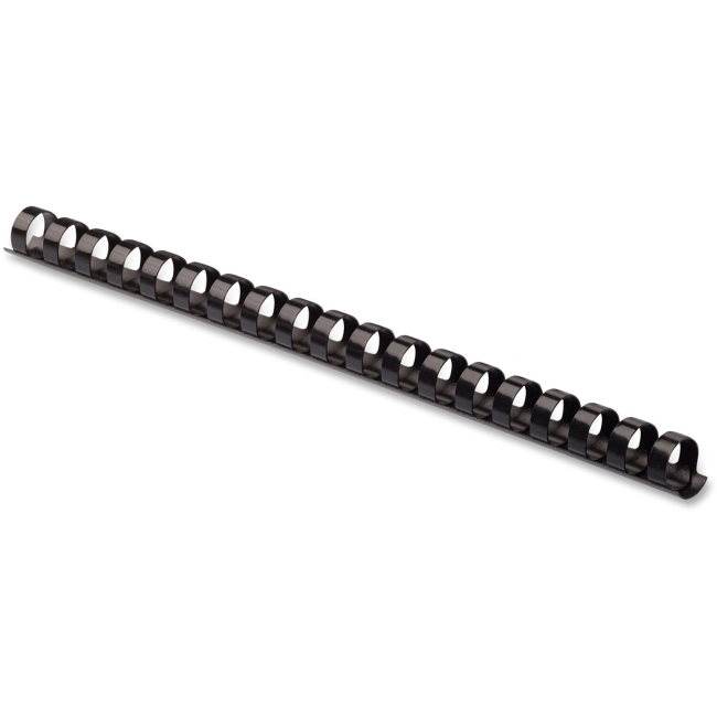 Fellowes Plastic Combs - Round Back, 1/2", 90 sheets, Black, 100 pk 52326