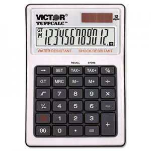 Victor TUFFCALC Desktop Calculator, 12-Digit LCD VCT99901 99901