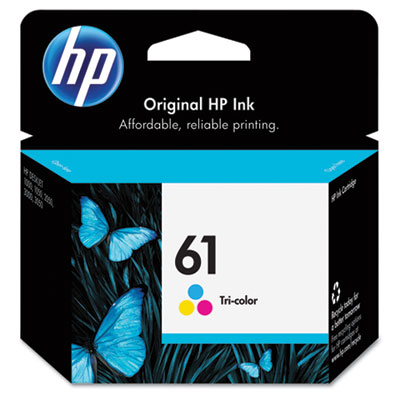 HP 61, (CH562WN) Tri-color Original Ink Cartridge HEWCH562WN CH562WN