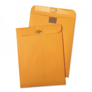 Quality Park Postage Saving ClearClasp Kraft Envelopes, 10 x 13, Brown Kraft, 100/Box QUA43768