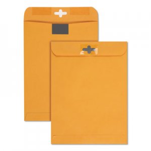 Quality Park Postage Saving ClearClasp Kraft Envelopes, 9 x 12, Brown Kraft, 100/Box QUA43568