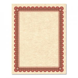 Southworth Parchment Certificates, Copper w/Red & Brown Border, 8 1/2 x 11, 25/Pack SOUCT5R CT5R