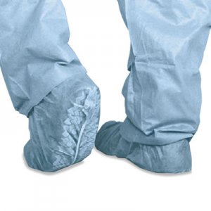 Medline Polypropylene Non-Skid Shoe Covers, Large, Blue, 100/Box MIICRI2002 CRI2002