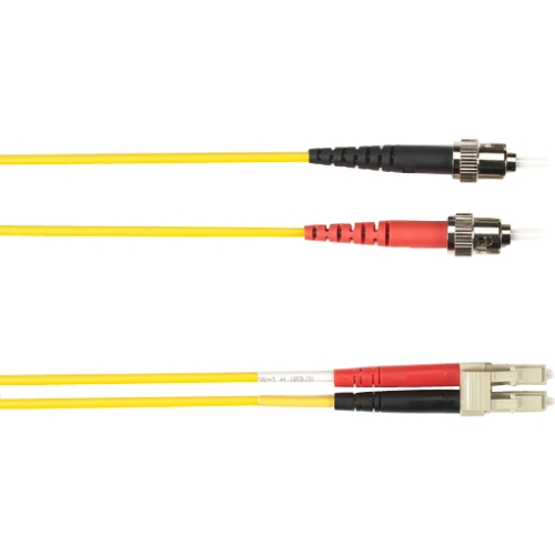 Black Box 2-m, ST-LC, 62.5-Micron, Multimode, Plenum, Yellow Fiber Optic Cable FOCMP62-002M-STLC-YL