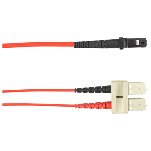 Black Box 1-m, SC-MTRJ, 62.5-Micron, Multimode, Plenum, Red Fiber Optic Cable FOCMP62-001M-SCMT-RD