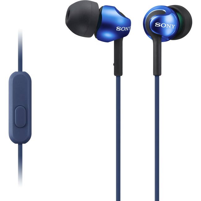 Sony EX Monitor Headphones (Blue) MDREX110AP/L MDR-EX110AP/L