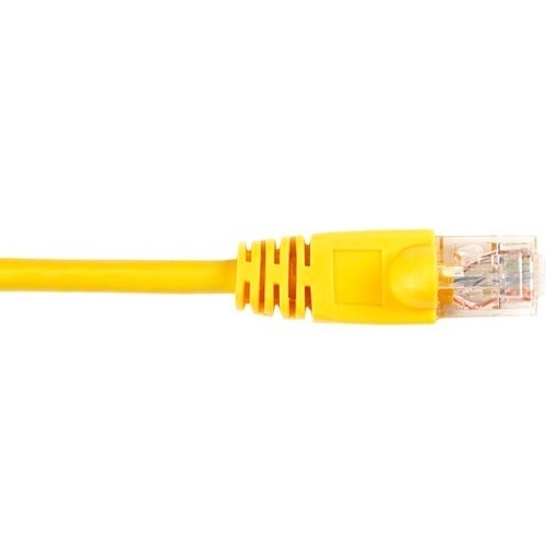 Black Box CAT6 Value Line Patch Cable, Stranded, Yellow, 4-ft. (1.2-m) CAT6PC-004-YL