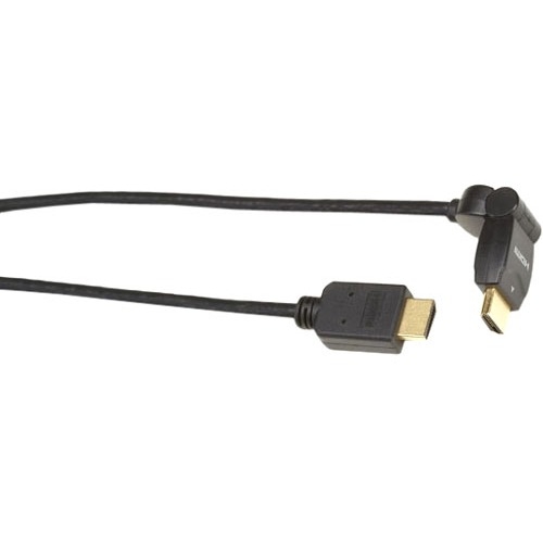 Black Box HDMI Cable, 180 Swivel Hood-Straight Hood, Male/Male, 1-m (3.2-ft.) EVHDMI04-SS-001M