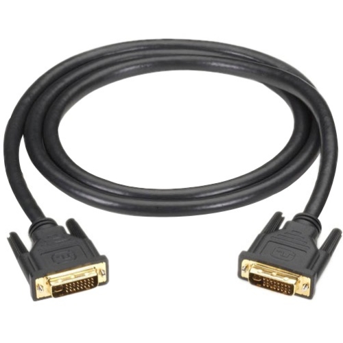 Black Box DVI-I Dual-Link Cable, Male to Male, 2-m (6.5 ft.) DVI-I-DL-002M