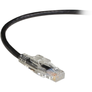 Black Box GigaTrue 3 CAT6 550-MHz Lockable Patch Cable (UTP), Black, 4-ft. (1.2-m) C6PC70-BK-04