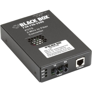 Black Box POTS 2-Wire to Fiber Converter, FXS to Multimode ST TE160A-R2