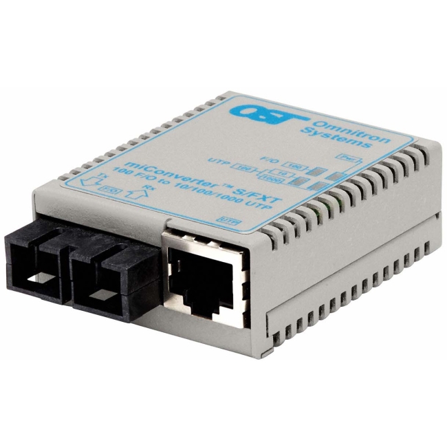 Omnitron miConverter S/FXT SC Single-Mode 30km USB/US AC Powered 1603-1-1 1603-1-x
