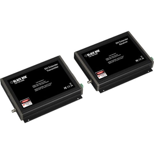 Black Box DVI-D and Stereo Audio Fiber Extender Kit, Multimode AC1037A-MM