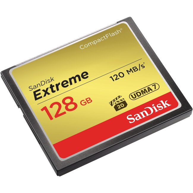 SanDisk Extreme CompactFlash Card 120MB/s - 128GB SDCFXS-128G-A46