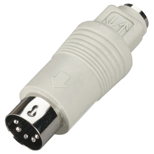 Black Box Mini DIN Adapter, 6-Pin Mini DIN Female to 5-Pin DIN Male FA212-R2