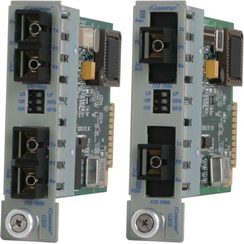 Omnitron 1000X to 1000X Gigabit Ethernet Switch and Media Converter 8543-10 GX/X