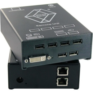 Black Box ServSwitch Single DVI-D KVM Extender with 4 USB HID Ports ACS4004A-R2