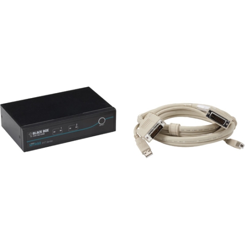 Black Box ServSwitch DT DVI 2-Port with Emulated USB Keyboard/Mouse Kit KV9612A-K