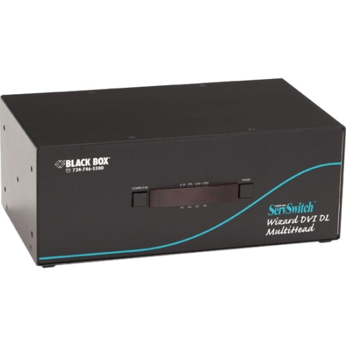 Black Box ServSwitch Wizard Dual-Link DVI with USB True Emulation KV2204A