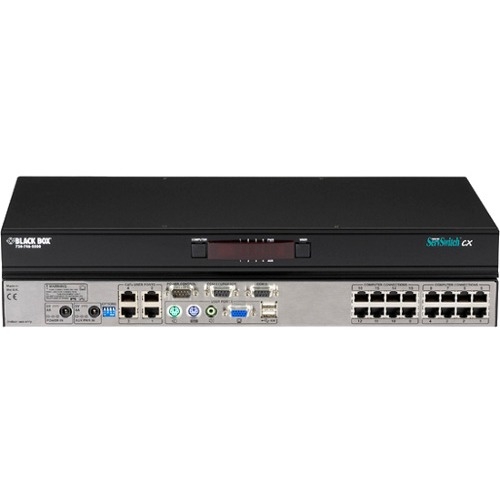 Black Box ServSwitch CX KVM Switch, (1) Analog Console Port + (4) Users, (16) Servers KV0416A-R2